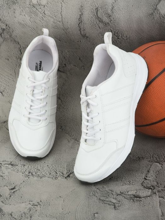 Woakars Men While Lace-up Casual Shoes